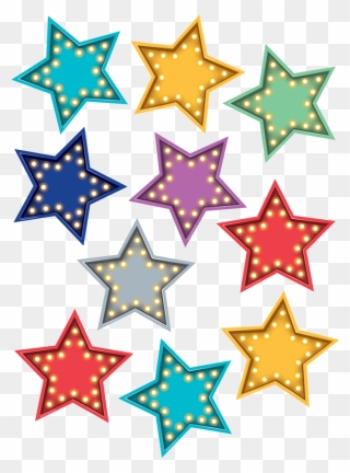 Up To Discount On - Chalkboard Brights Stars Clipart