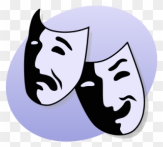 The Eternal Symbol Of Theater Is The Comedy And Tragedy - Drama Related Clipart