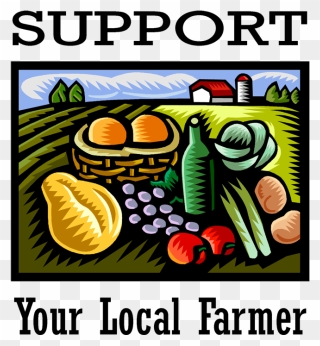 Farming Clipart Ancient Farming - Support Your Local Farmer - Png Download