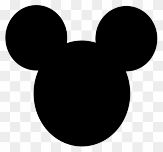 Mickey Mouse Silhouette Transparent Background - Mickey Mouse Head Template Clipart