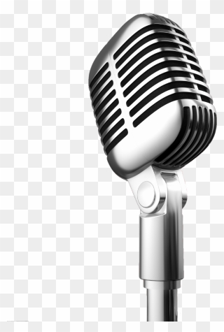 Microphone News Book Human Voice Recording Studio - Transparent Background Microphone Png Clipart