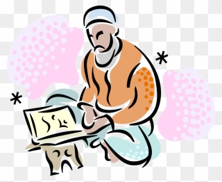 Vector Illustration Of Islamic Religious Ulama Cleric - Ulama Png Clipart
