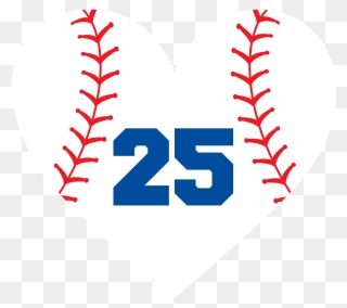 Custom Heart Softball Sticker With Number - Ben Simmons Classic Edition Sixers Jersey Clipart