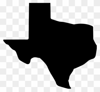 Texas Clipart Shape - Texas State Silhouette - Png Download