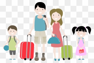 Indian Family Clipart - Clipart 旅行 - Png Download