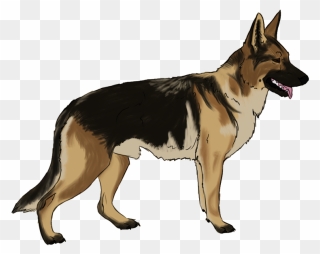 Transparent Funny Dog Png - German Shepherd Dog Clipart