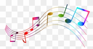 Free Png Download Transparent Colorful Notes Png Images - Transparent Background Music Notes Png Clipart