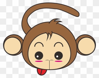 Cold Clipart Monkey - Cute Monkey Cartoon Png Transparent Png