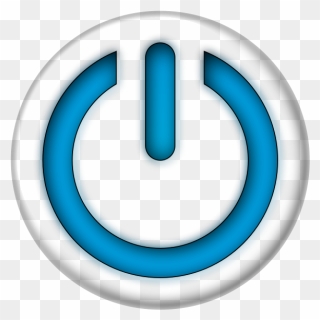 Blue Power Sign Button Png Images - Blue Power Button Png Clipart
