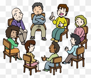 Diversity Drawing Cultural - Talking Group Of People Clipart - Png Download