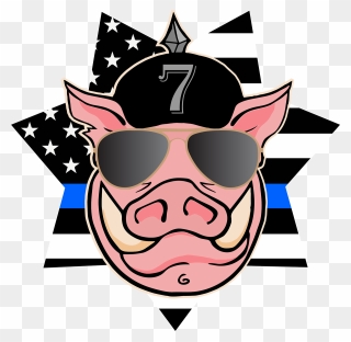 Save The Bacon Ride For Wounded Deputies Clipart