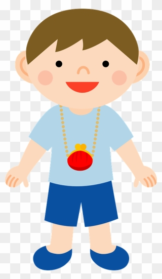 Child Boy Purse Clipart - Cartoon - Png Download