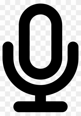 Transparent Microphone Icon Png - Free Microphone Outline Png Clipart