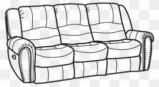 Drawn Sofa Fancy - Sofa Set Clip Art - Png Download