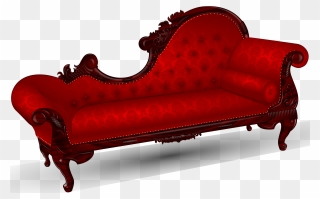 Victorian Couch Png - Victorian Fainting Couch Clipart