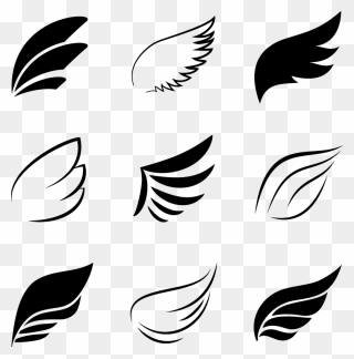 Bird Flight Angel Wing - Logo Wings Vector Png Clipart