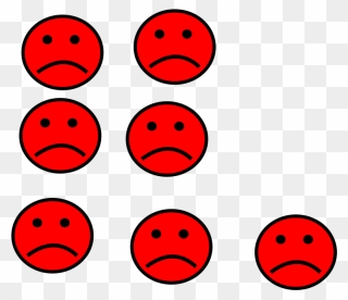 Small Red Sad Face Clipart