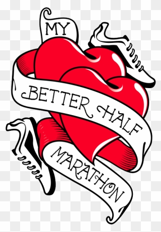 My Better Half Marathon - Happy Valentines Day To My Better Half Clipart