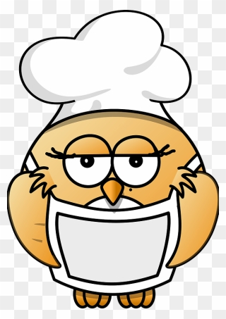 Owl Cook Clipart - Chef Owl Clip Art - Png Download