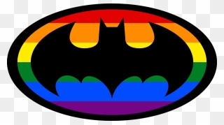 Batman Clipart Rainbow - Lgbt Batman - Png Download