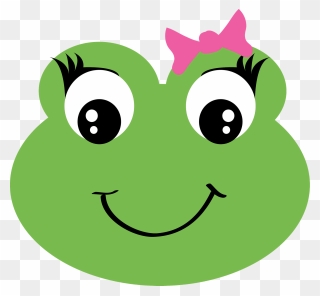Happy Frog Face Clipart - Png Download