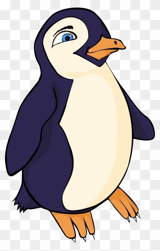 Happy Feet Cute Cartoon Penguin By Jemm Clipart Png - Animals Facing To The Right Transparent Png