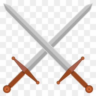 Transparent Crossed Swords Clipart - Knights Sword Knights Middle Ages - Png Download