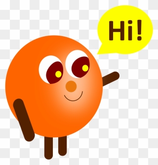 Simple Character And A Hi - Hi Sticker For Whatsapp Clipart