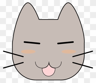 Harmful Cat Face Clipart - Cartoon - Png Download
