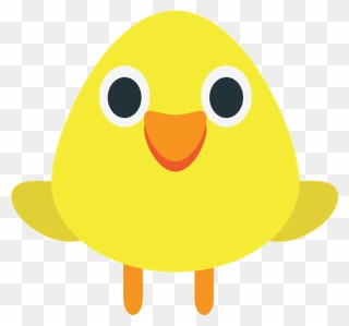 Front-facing Baby Chick Emoji Clipart - Cartoon - Png Download