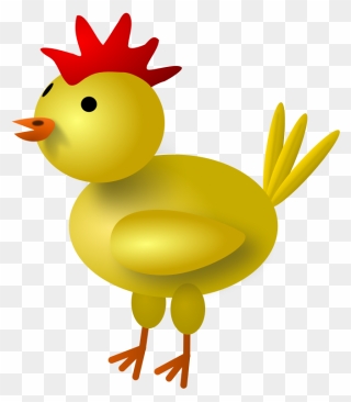 Clipart - Chicken - Chicken Yellow - Png Download