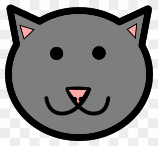 Gambar Animasi Kepala Kucing Clipart