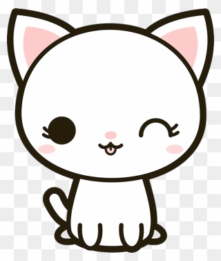 Download Stickers Kawaii Clipart Sticker Cat Kawaii - Easy Kawaii Cute Drawings - Png Download