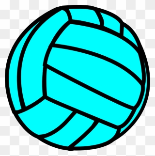 Volleyball Clip Vector - Colored Volleyball Clipart - Png Download