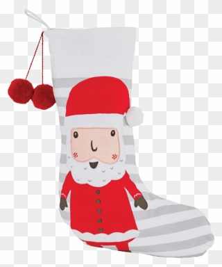 Christmas Stocking, Father Christmas Clipart