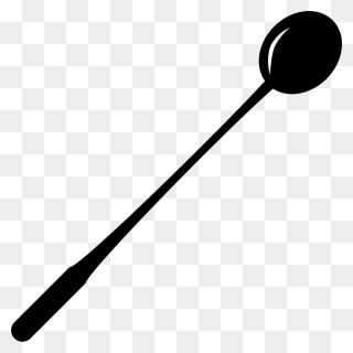 Thin Long Spoon Kitchen Accessory - Long Spoon Icon Clipart
