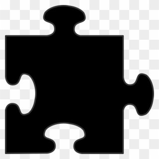 Black Puzzle Piece Png Clipart Jigsaw Puzzles Clip - Puzzle Piece Vector Png Transparent Png
