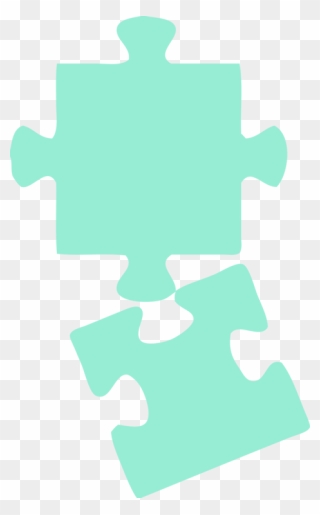 Aqua,green,line - 2 Puzzle Pieces Png Clipart