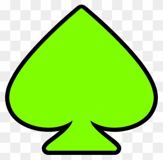 Spade Clip Art - Green Spades Cards - Png Download