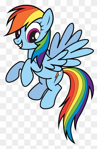 How To Draw Rainbow Dash My Little Pony - Draw My Little Pony Rainbow Dash Clipart