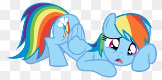 My Little Pony Sad Rainbow Dash - My Little Pony Rainbow Dash Sad Clipart