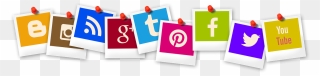 Follow Us On Social Media Png Clipart