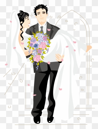 Wedding Marriage Bridegroom - Cartoon Clipart