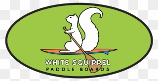 White Squirrel Paddle Boards Clipart