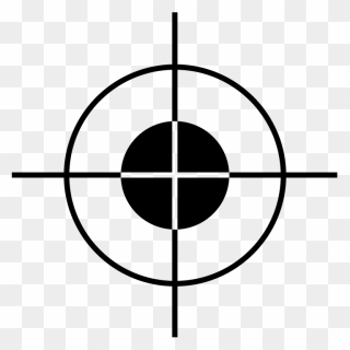 Rifle Scope Crosshairs Png No Background - Sniper Target Png Clipart