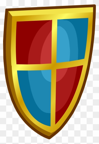 Gold Shield Png - Shield Red Blue Gold Clipart