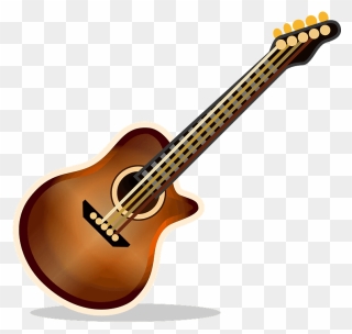 Guitar Emoji Clipart - Emoji Guitar Png Transparent Png