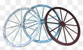 30 Inch Colored Wagon Wheel Wall Art , Png Download - Made The Spinning Wheel Clipart
