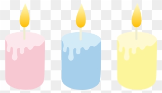 Birthday Candles Clipart Large - Free Candle Clip Art - Png Download