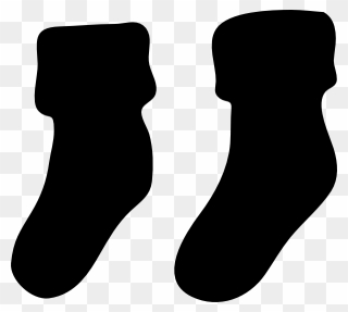 Black Socks Clip Art At Clker - Black Socks Clipart - Png Download